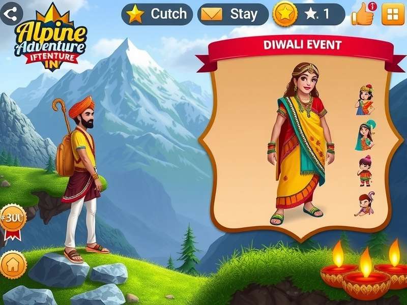 Alpine Adventure IN festival event showcasing Diwali celebration